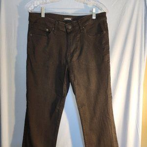 Express Men Black Hyper Stretch Straight Jeans Size 31W x 32 L